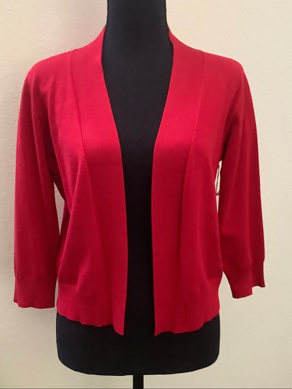 Cielo Vibrant Red Open Cardigan